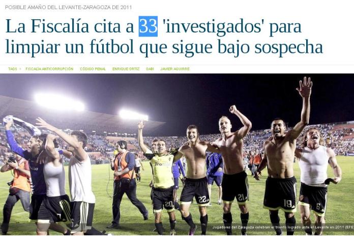 33 investigados amaños futbol