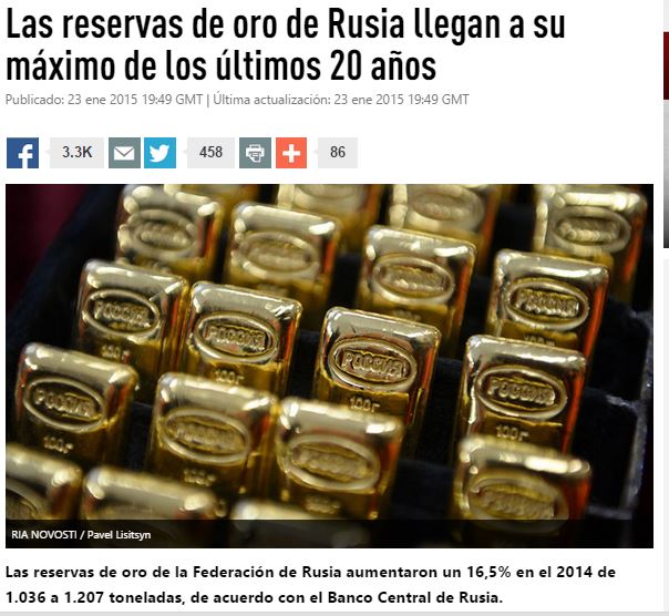 rusia oro reservas