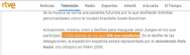 11 mil atletas y 306 españoles