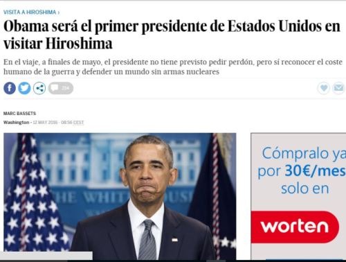 obama primer presidente hiroshima